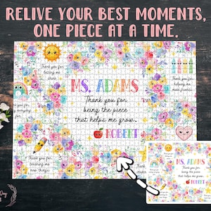 Personalized Teacher Appreciation Puzzle: Custom Retirement Gift