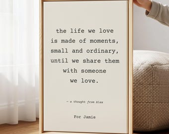 Personalized Quote Canvas, Custom Text Wall Art, Inspirational Saying Poster, Motivational Home Decor