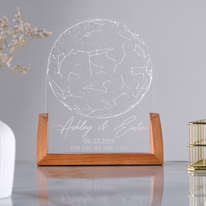 Carte des étoiles personnalisée SANS la base lumineuse