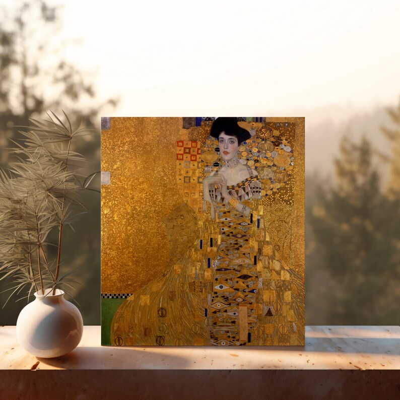Portrait of Adele Bloch Bauer I Canvas by Gustav Klimt, Iconic Art ...