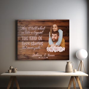Personalized Couple Portrait Canvas, Custom Wedding Gift, Anniversary Idea, Romantic Wall Art, Unique Couple Gift, Gift for Husband or Wife