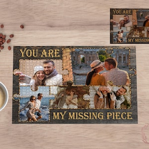 Custom Puzzle From Photo, Personalized Couple Portrait Jigsaw Puzzle, Unique Anniversary Gift, Wedding Puzzle Gift for Boyfriend, Girlfriend