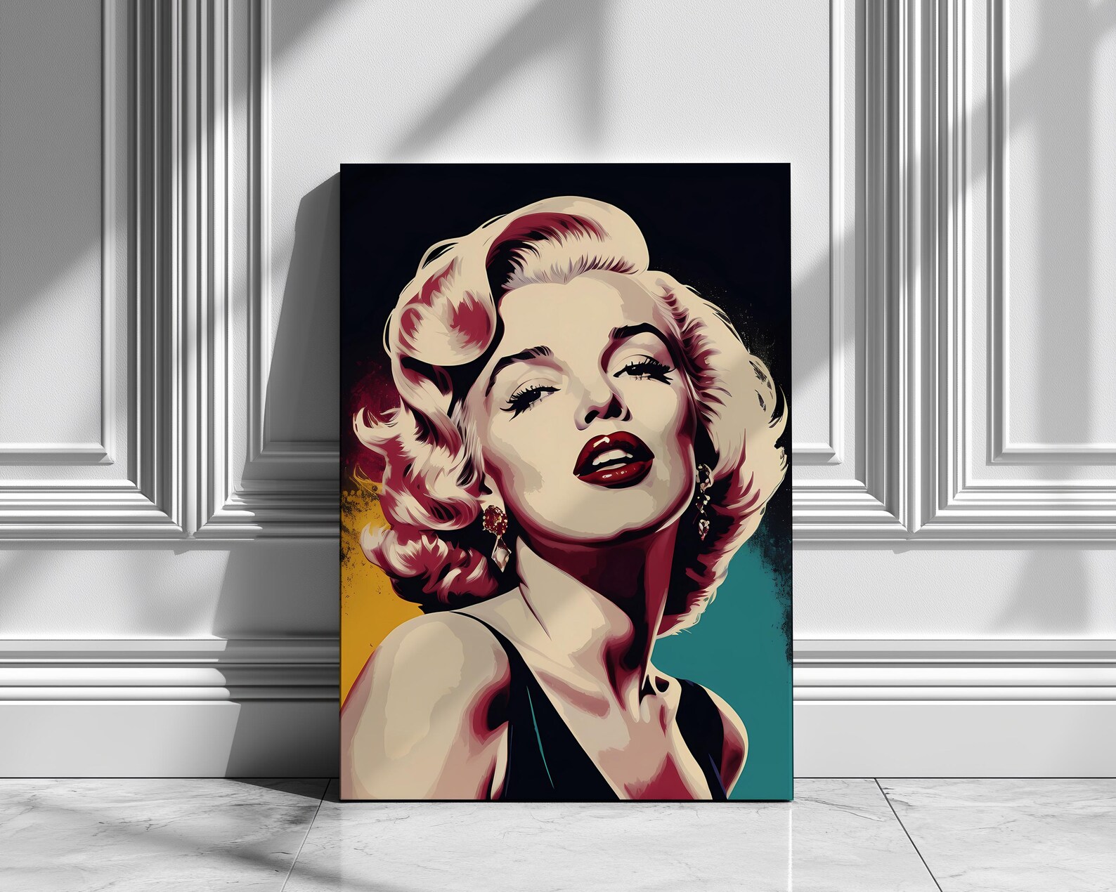 Marilyn Monroe Pop Art Canvas Print, Vintage Hollywood Wall Decor ...