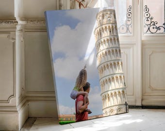 Custom Travel Photo Canvas Print: Personalized Vacation Memory Wall Art
