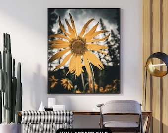 Blumendruck, Stimmungsvolle Blumenwandkunst, Blumenwandkunst