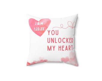 Personalisiertes Valentinstag Geschenk, Valentinstag Geschenk, Valentinstag Kissen, Paar Geschenk, Valentinstag Kissen, Valentinstag Kissen