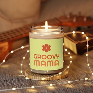 Groovy Candle, Scented Soy Candle, Retro Candle, Natural Soy Wax