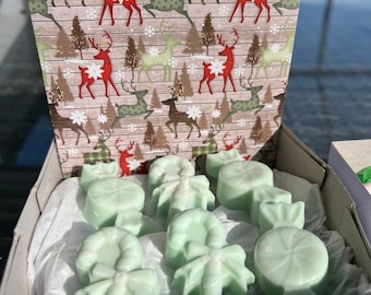 Christmas Soap Gift, Goat milk soap, homemade soap, natural soap bars, holiday soap gift, Christmas Soap, Christmas Soap Favors