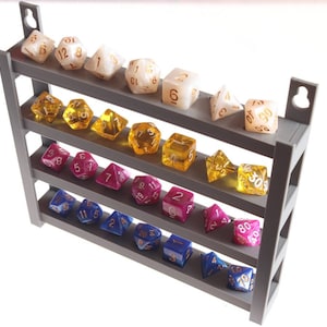 D20x28 Wall Mountable Dice Display Rack D20 Dice - STL FILE ONLY
