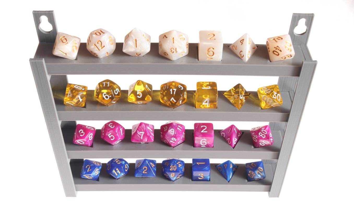 Wall Mountable Dice Display Rack Etsy UK