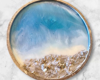 15" Classic, Resin Ocean Scene | Wall Decor