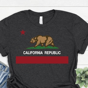 California Republic State Flag Shirt, California Bear, California Tee, California Tshirt, Cali Tshirt , California Gift, Cali Flag Lover,