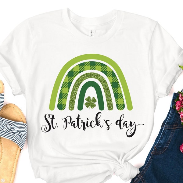 Frzhbrz 34 sleeve tops for women irish shamrock print st patricks day shirt women crew neck