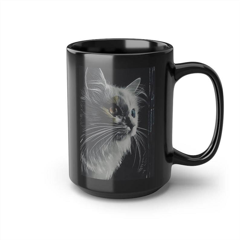 Custom Black Coffee Mug 15 Oz or 11 Oz Size, Personalized Picture Text 20 oz White Ceramic, Customized Large, Jumbo Mug image 3
