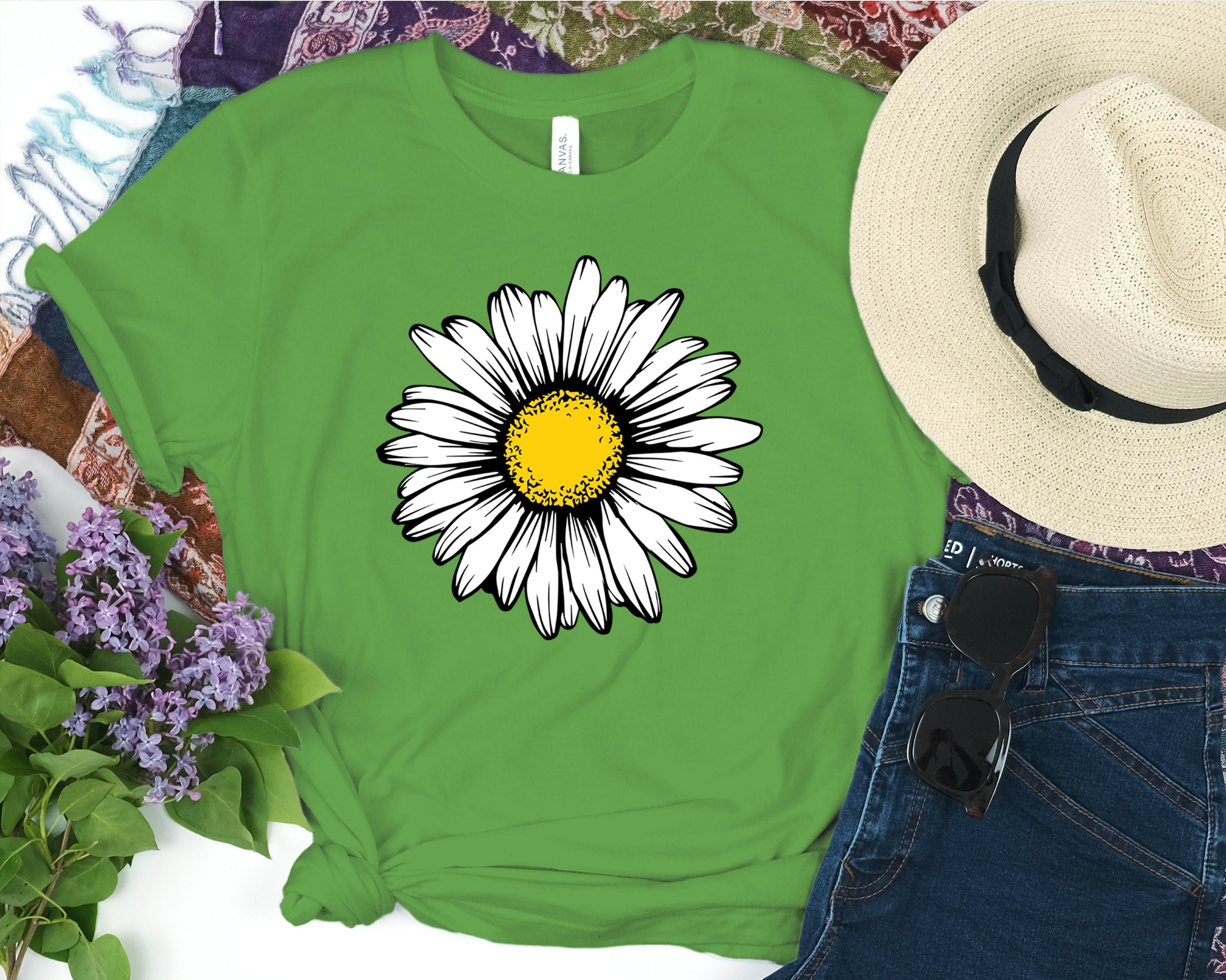 Daisy shirt Daisy Faith Shirt Daisy Tshirt For Women Daisy | Etsy