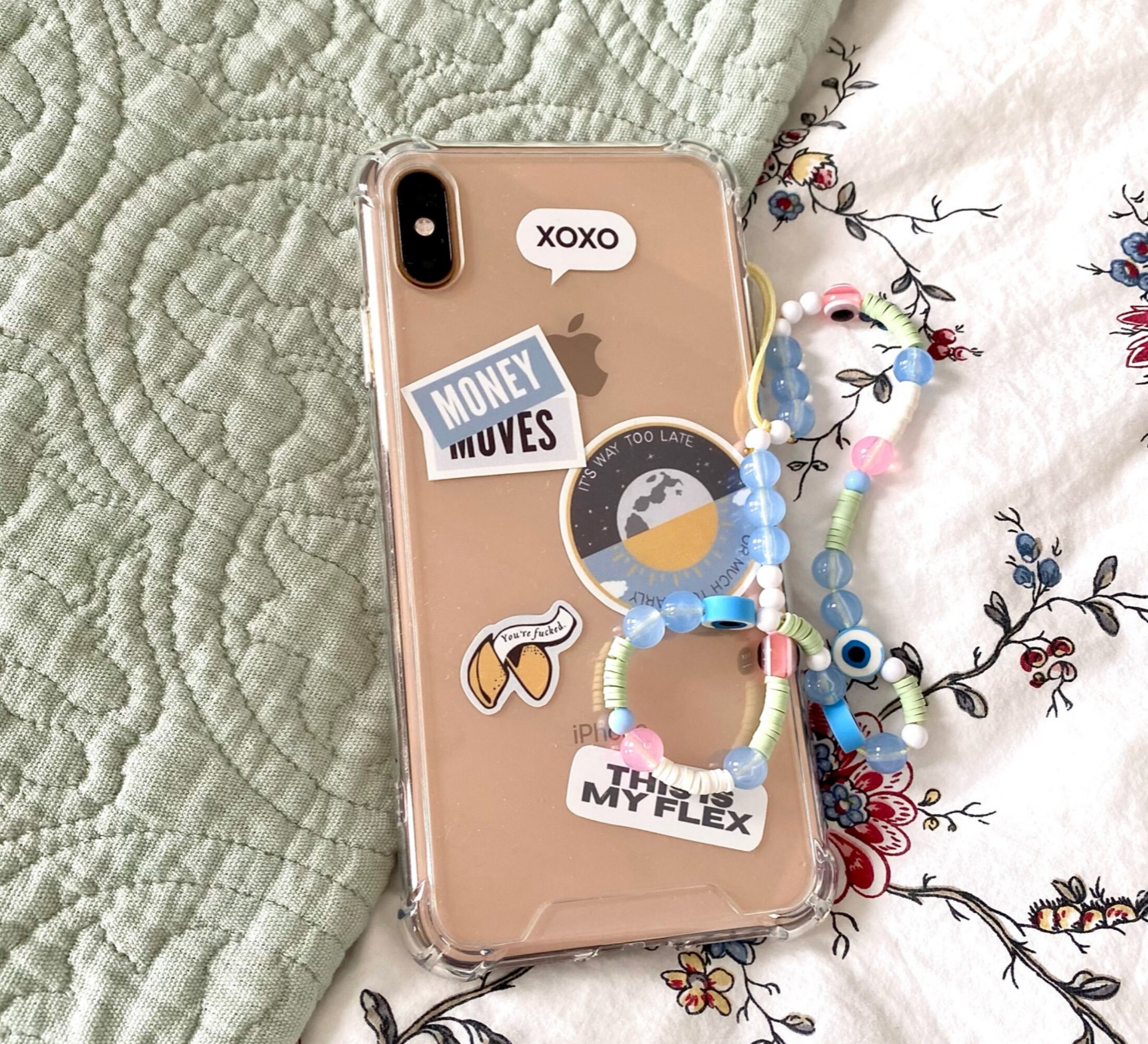 Blue phone strap beaded Phone Chain y2k phone chain Etsy