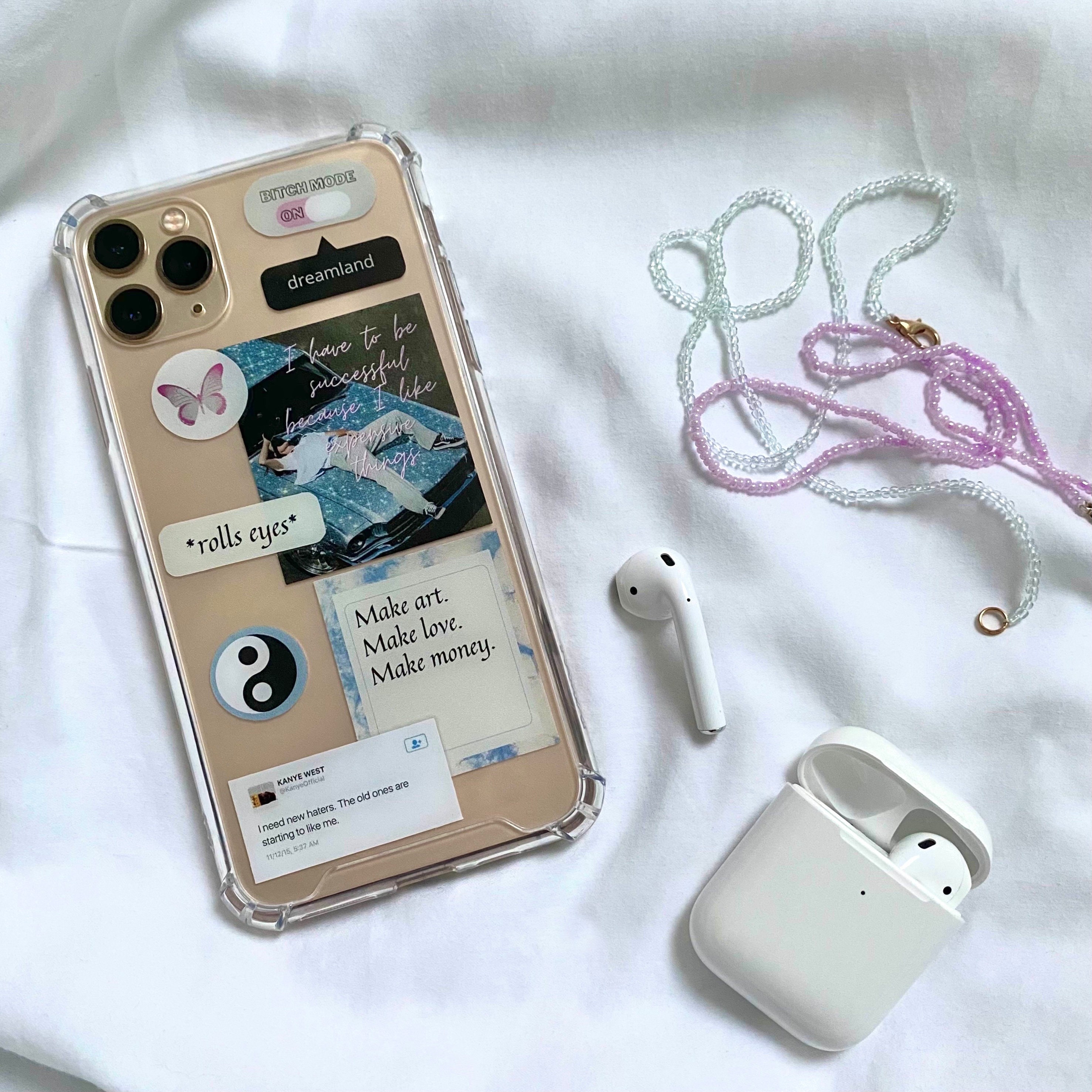 Custom iPhone case with stickers Etsy