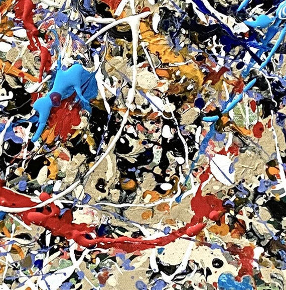 ジャクソン ポロック スタイルの絵画 - キャンバス ウォール アート