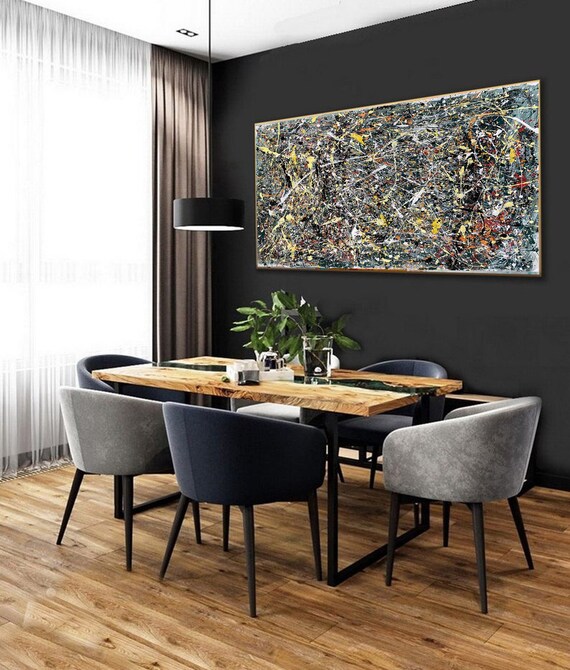 ジャクソン ポロック スタイル 絵画 オリジナル 抽象 モダン