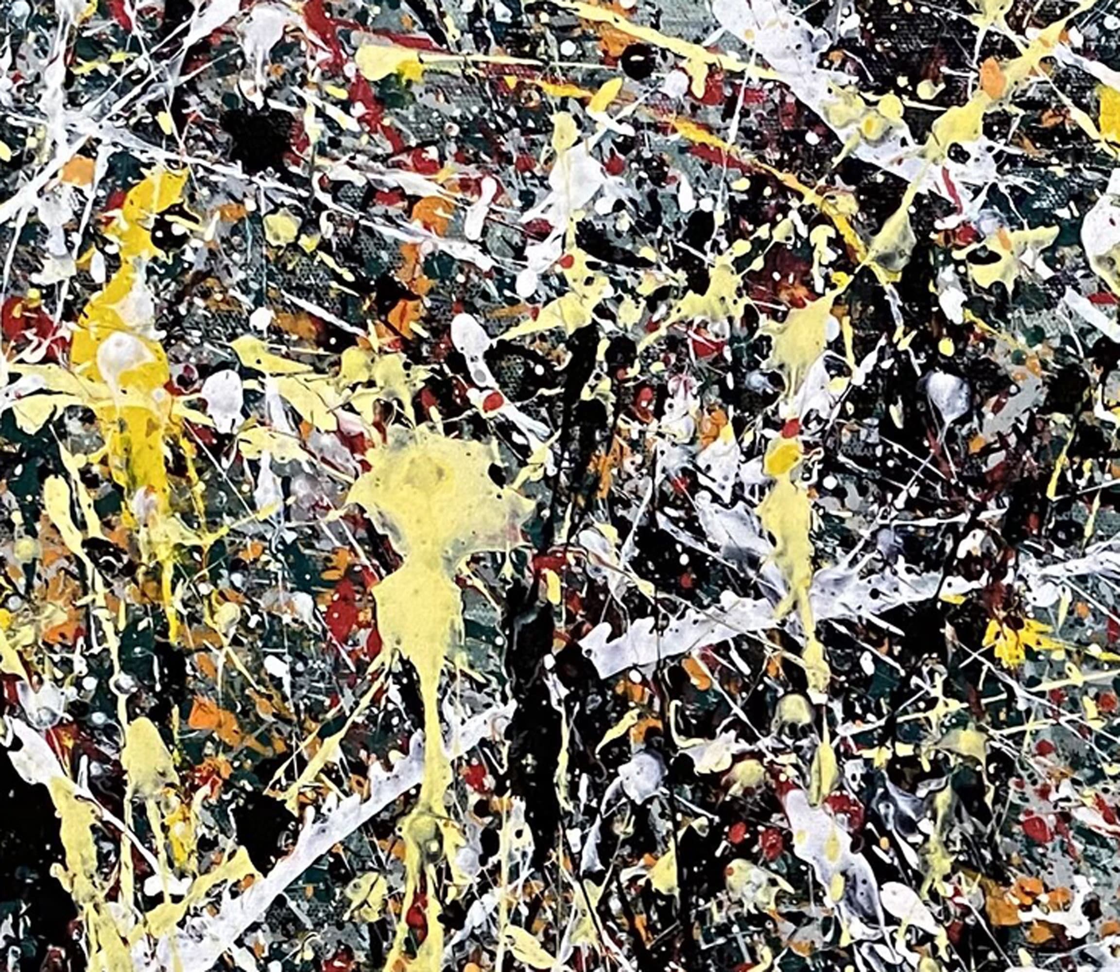 ジャクソン ポロック スタイル 絵画 オリジナル 抽象 モダン