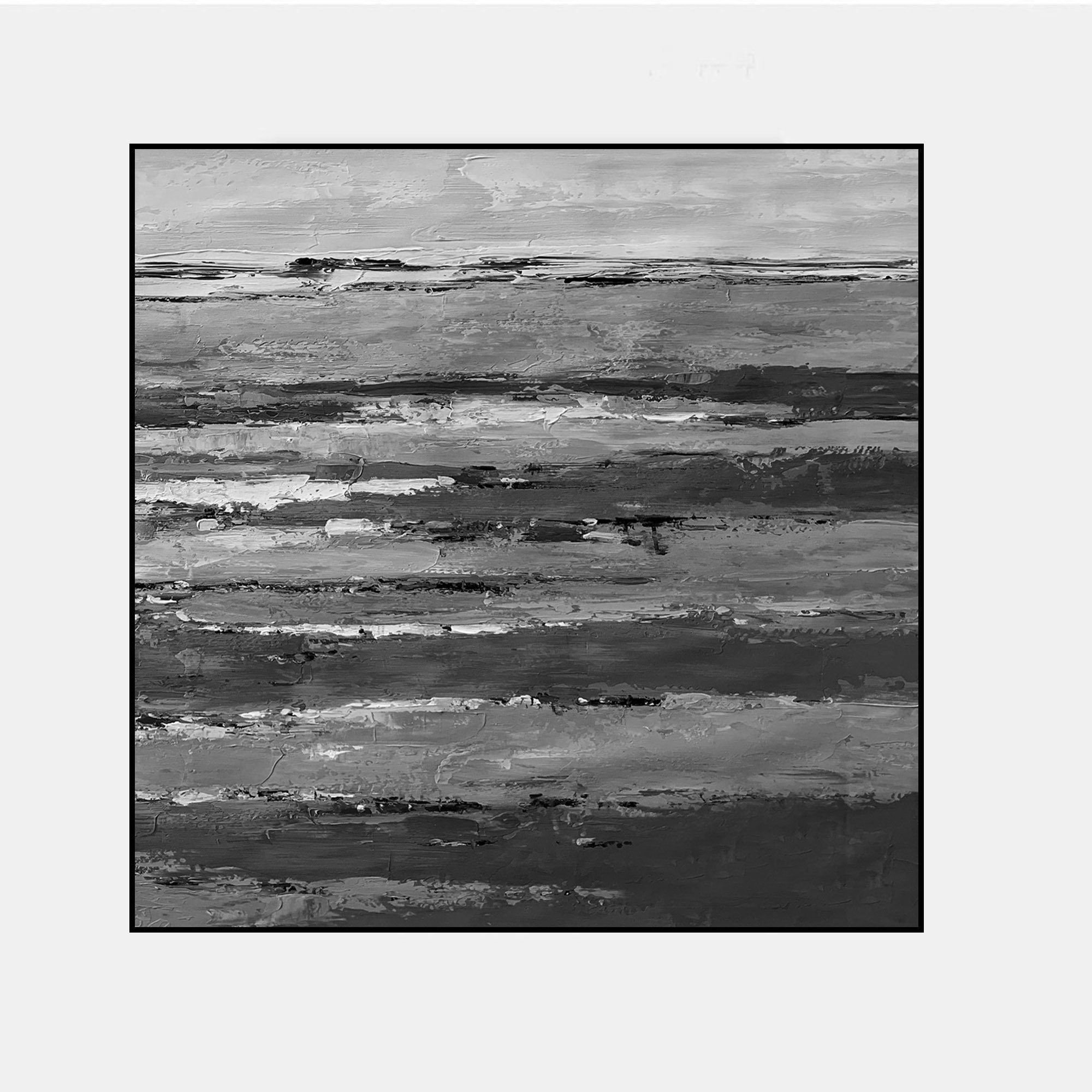 Abstract Painting Black White Abstract Art Canvas Painting Modern Art