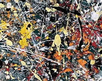 ジャクソン・ポロック 抽象絵画ウォールアート Amazon.co.jp: Jackson Pollockジャクソン・ポロック画家の作品「抽象