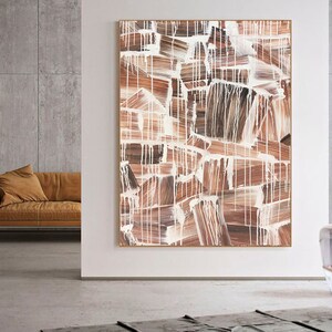 abstract oil painting on canvas |Abstract painting| Pink abstract art | large wall art | modern abstract canvas art | Large Oil Painting Q57