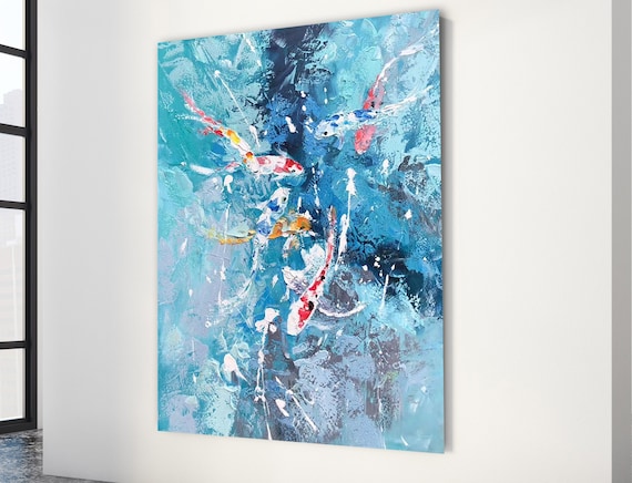 抽象画 キャンバスアート 抽象画アート『夜明け』キャンバスボード原画 | アトリエ葱