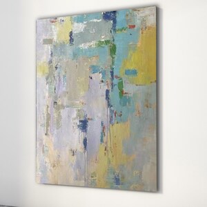 Abstract Oil Painting| Abstract art | Canvas painting | Modern art | Green Abstract painting | abstract canvas art | Large Oil Painting Q25