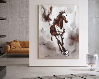 自由の力 馬の抽象画 - Etsy 日本