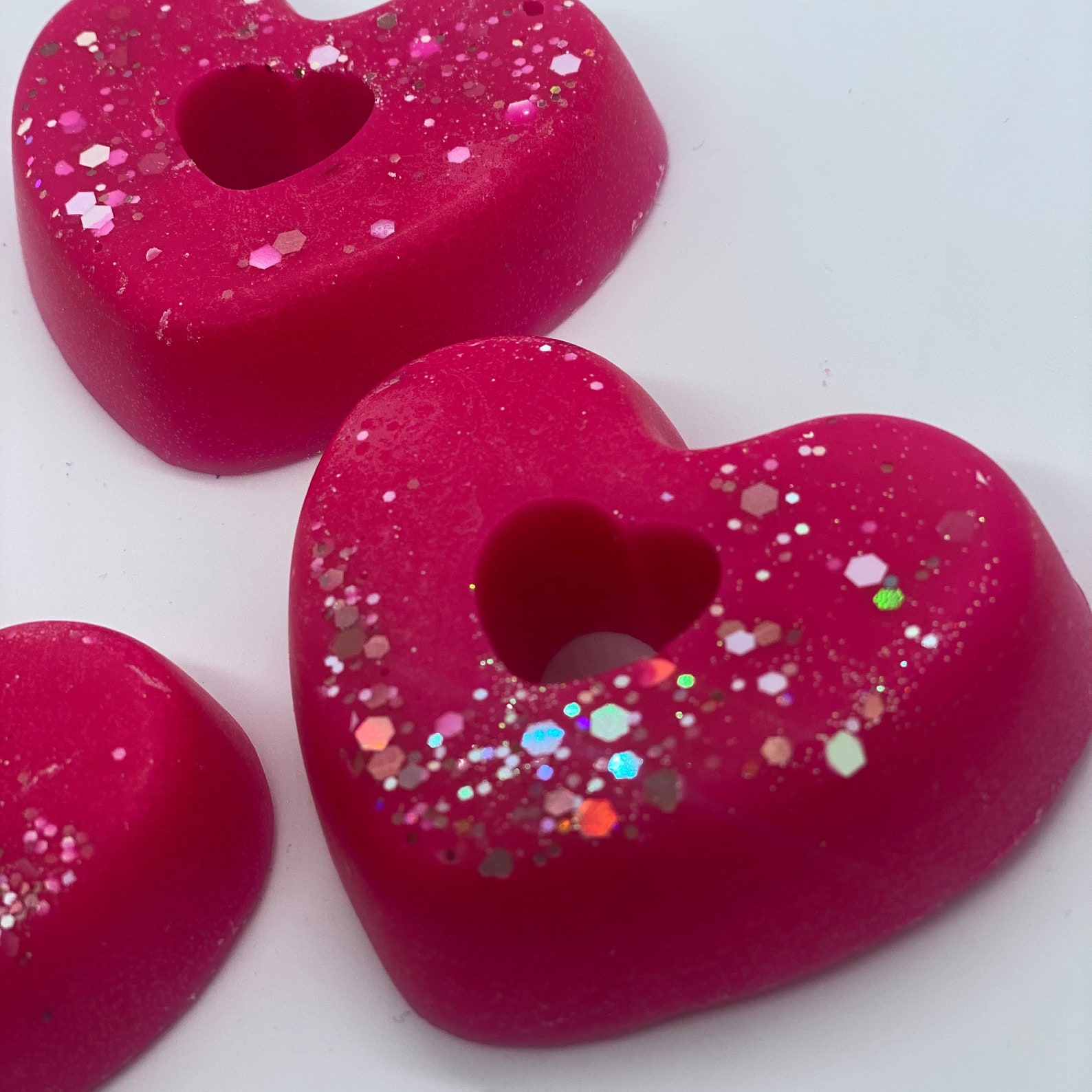 Heart wax melts. wax melts handmade highly fragranced wax Etsy