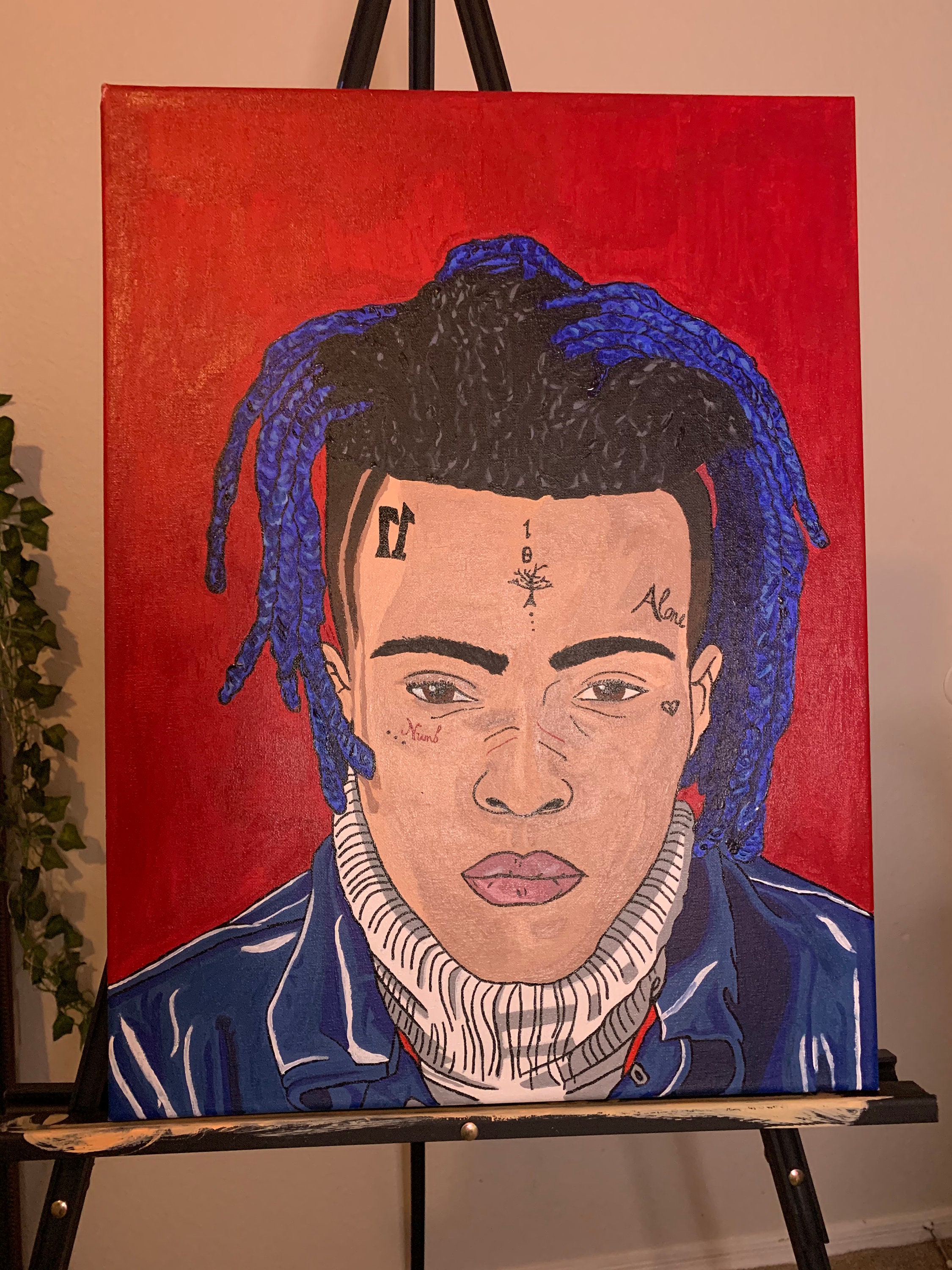 XXXTENTACION Painting on Canvas - Etsy