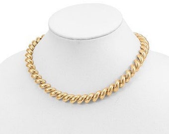 Vintage 16 Inch Italy San Marco Macaroni Chain Design