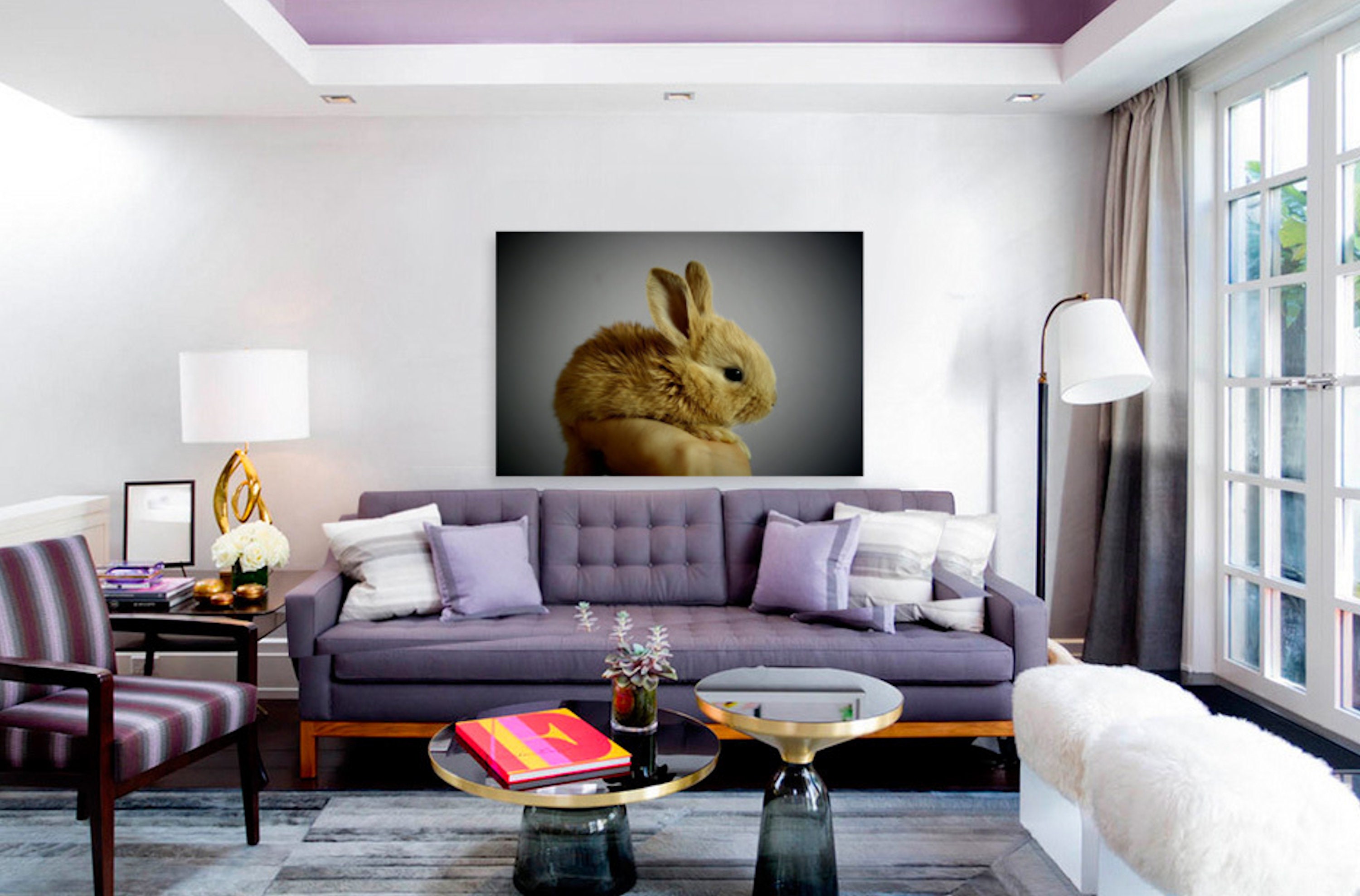 Tiny Baby Bunny Rabbit Downloadable Art Print. Instant Downloads of Printable Nature Art ...