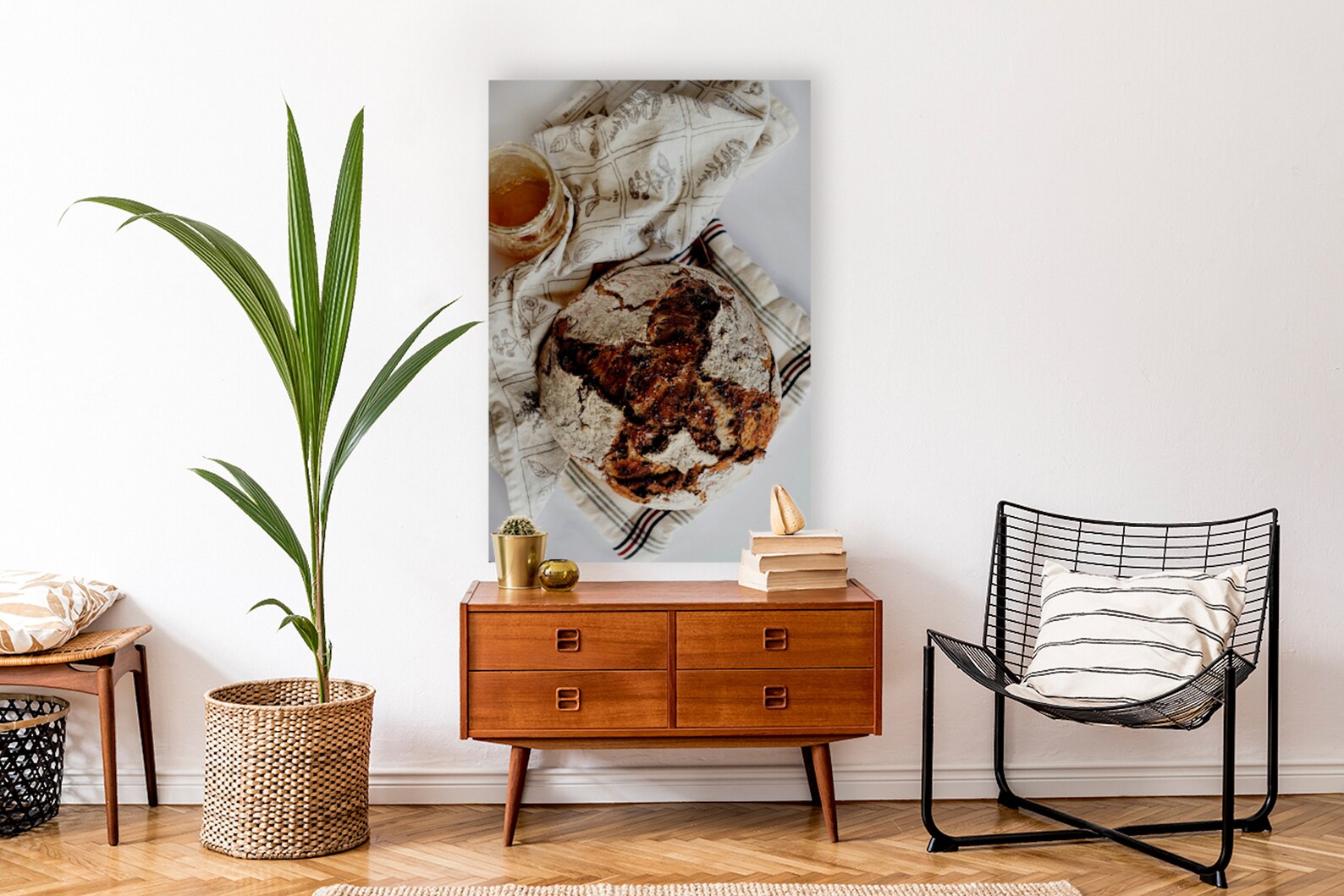 Hot Cross Bun Cupcake Cake and Honey Downloadable Wall Art Print Instant Downloads of Printable ...