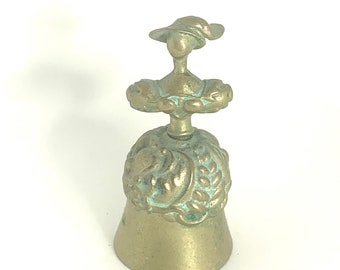 Vintage brass lady bell