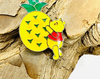 Disney Pin Very Rare Winnie the Pooh and Pineapple Tokyo Disney Store Pin