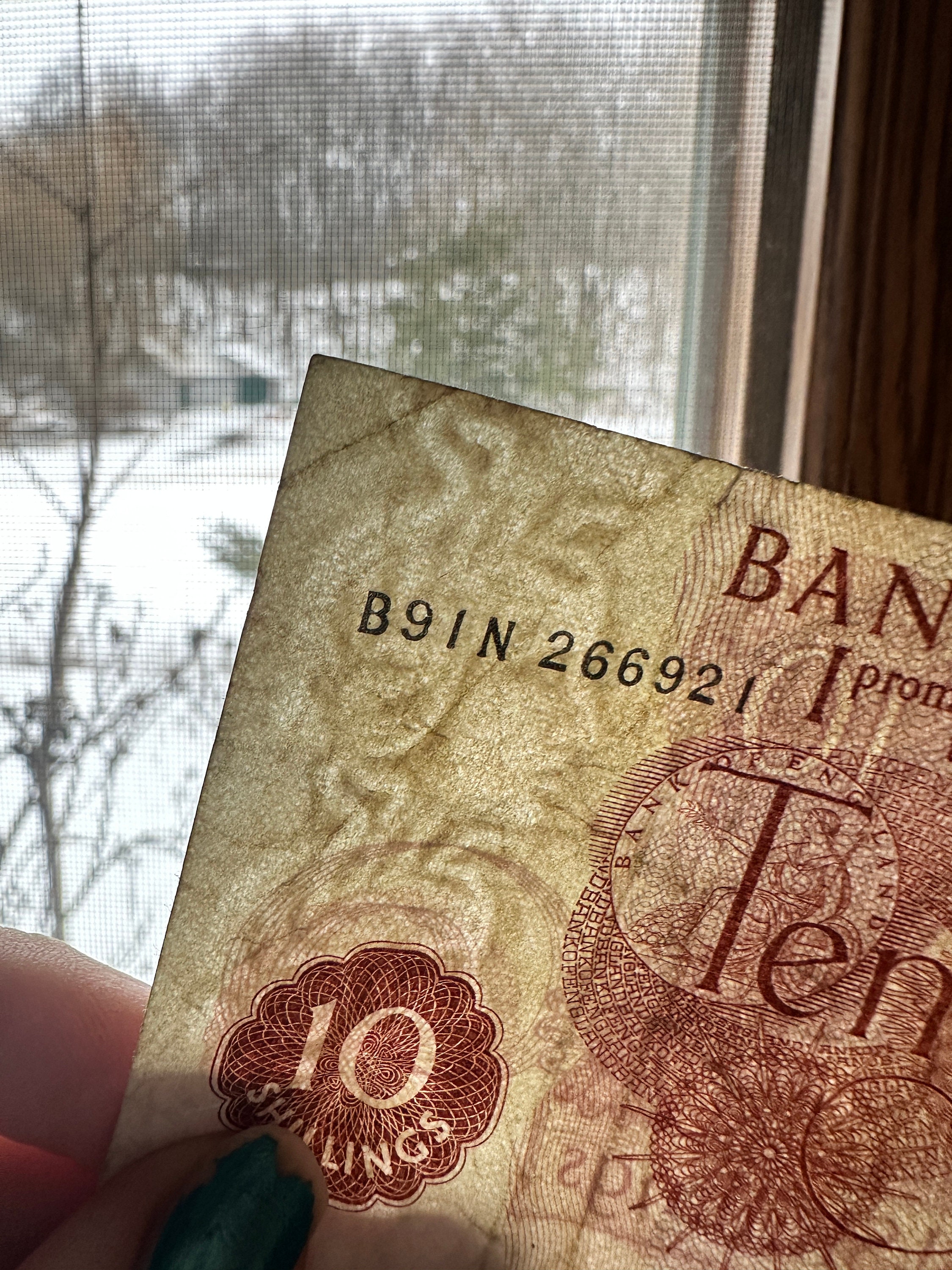 Bank of England Ten Shilling Note 1960s With Britannia Pair of Bills - Etsy