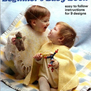 Patons Beginner&#39;s Baby Book Knitting Patterns 1976 Digital Download