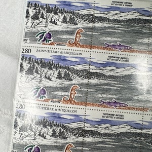 Saint-Pierre & Miquelon 1993 Natural Heritage - Sylvain Hills Stamps Full Sheet