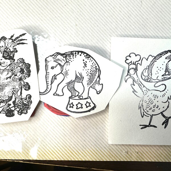 Weird Rubber Stamps Etsy