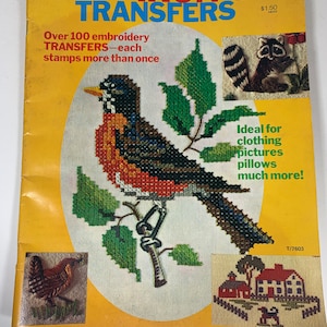 Vintage McCall's Iron-On Transfers for Embroidery