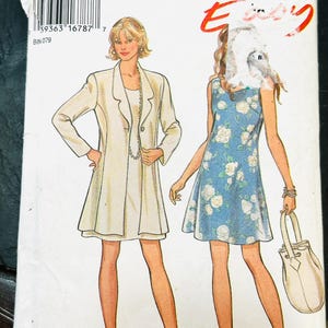 Adult Women&#39;s Dress and Jacket Pattern New Look Easy 6355 size 6 - 16