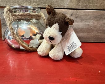 Russ Berrie Luv Pets Rare! Yapper Suede Tan and Brown Puppy Dog