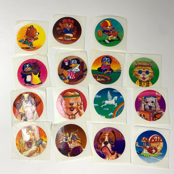 Vintage Pineapple Inc Round Stickers Lot of 15