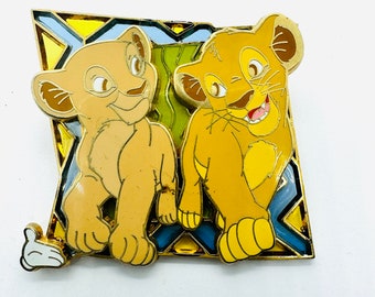 Disney Pin Baby Simba & Nala White Glove Pin Lion King 2007 Limited Edition 500 Rare Pin