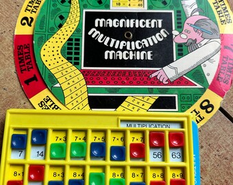 Vermenigvuldigingstester Educatief hulpmiddel 2 Vintage Times Table Helpers