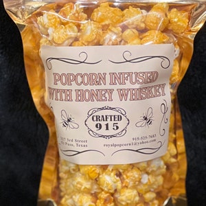 Popcorn Infused with Tennessee Honey Whiskey