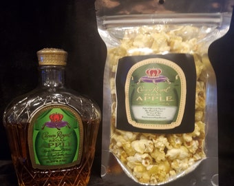 Apple Crown Infused Popcorn, liquor