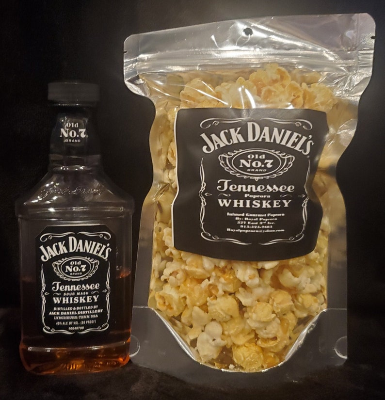 Liquor Infused Popcorn Tennessee Whiskey Etsy